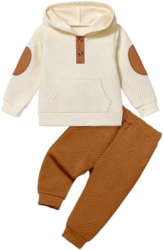 Oranchids Toddler Baby Boy Clothes Long Sleeve Hoodie Sweatshirt Tops and Pants by Oranchids
