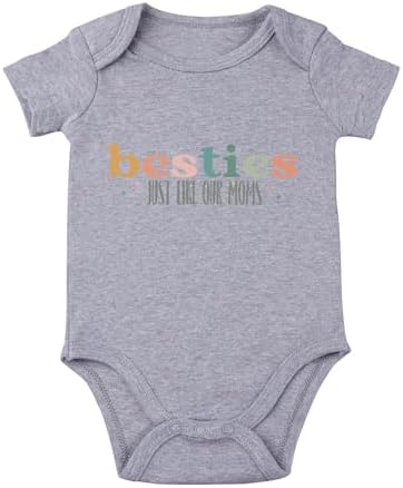 Besties Just Like Our Moms Baby Bodysuit Best Friend Baby Bodysuit Mom Besties by Unknown