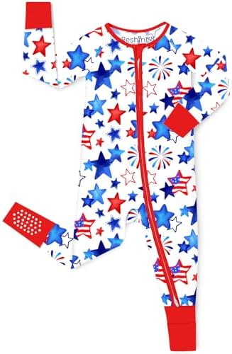 babee Reshinee Bamboo Viscose Baby Footie Pajama, Zipper Sleeper Boys Girls by babeeReshinee