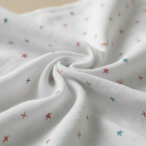 Cotton Baby Swaddle Blanket 28"x28" – Soft Breathable Newborn Receiving Blanket - Image 6