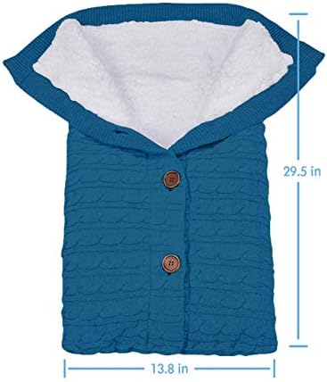 XMWEALTHY Unisex Infant Swaddle Blankets Soft Thick Fleece Knit Baby Girls Boys - Image 6