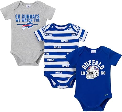 Gerber NFL Baby Boys 3-Pack Onesie Bodysuit by Gerber