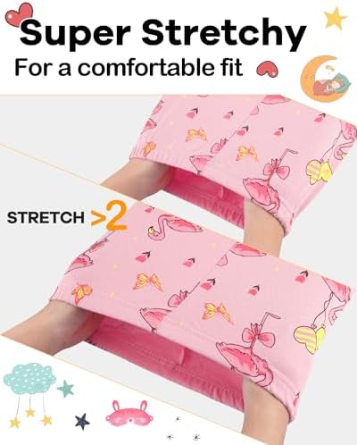 DAUGHTER QUEEN Girls Summer Pajamas Set 4 Pieces 100% Cotton Sleepwear Size 18 - Image 4