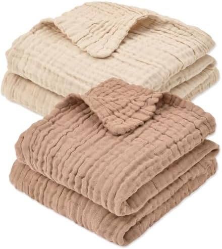 Aablexema Muslin Baby Blanket Set of 2 - Image 5