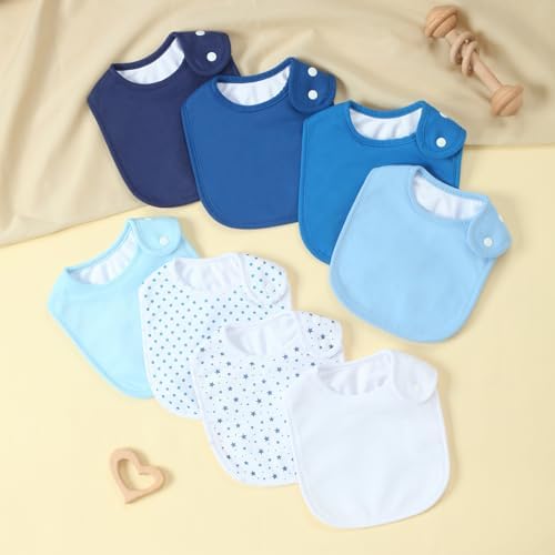 Waterproof Baby Bibs for Boys & Girls Soft and Absorbent Bandana Drool Bibs Set - Image 5