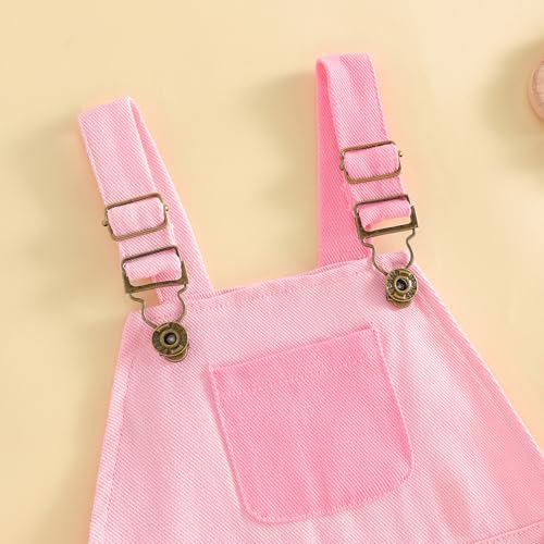 Fernvia Toddler Kids Baby Girl Boy Contrast Color Overalls Shorts Clothes - Image 4