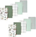 Luvable Friends Hudson Baby Flannel Burp Cloths 10pk, Woodland Forest Animals by Luvable+Friends