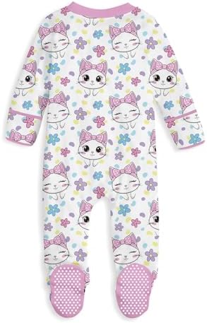 uideazone Baby Girls Footed Pajamas, Zip Sleeper - Image 2