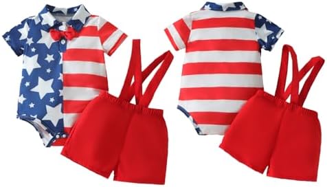 PUHHAPIEY Baby Boy Gentleman Wedding Outfit Dress Romper Suspender Pants | 0 3 - Image 6