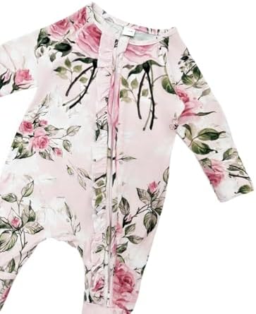 Bow Dream Bamboo Pajamas for Baby, Rayon Sleeper Romper Jumpsuit Outfit | 93% - Image 4