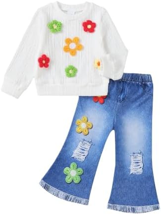 Renotemy Toddler Baby Girl Clothes Fall Winter Outfits Gifts 12Months-5T by Renotemy