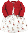 Hudson Baby Infant and Toddler Girls Cotton Dress and Cardigan Set by HudsonBaby