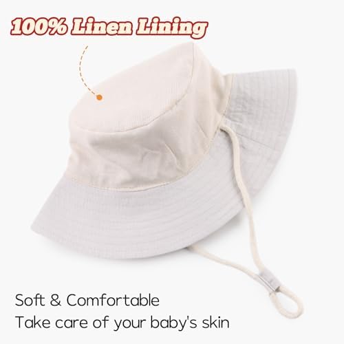 Bamery Baby Toddler Girls Bucket Hat Newborn Sun Hats - Image 5