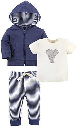 Touched by Nature Baby Organic Cotton Hoodie, Bodysuit Or Tee Top, and Pant - Image 2
