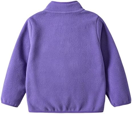 Toddler Boys Girls Fleece Jacket Lightweight Fall Spring 2-12 Years - Image 3