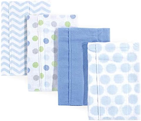 Luvable Friends Unisex Baby Cotton Flannel Burp Cloths, One Size - Image 2