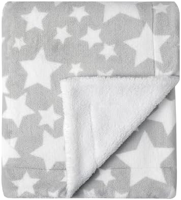 CREVENT 30"X40" Cozy Soft Warm Two Layers Sherpa Baby Blanket by CREVENT