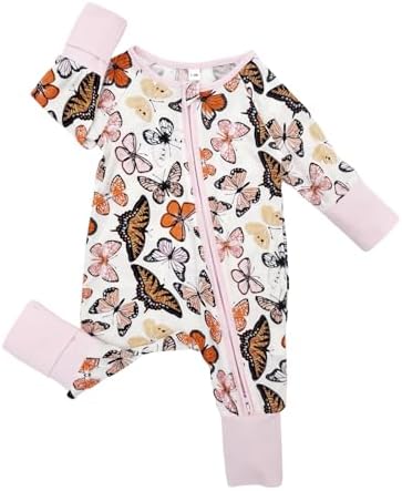 Bow Dream Bamboo Pajamas for Baby, Rayon Sleeper Romper Jumpsuit Outfit | 93% - Image 2