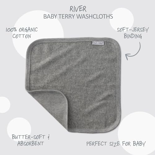 Butterblu River 10-Pack Baby Terry Washcloths 100% Organic Cotton Absorbent - Image 2