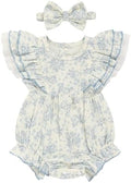 TITKKOP Ruffle Bubble Romper for Baby Girl | One-Piece Shorts Jumpsuit | Summer by TITKKOP