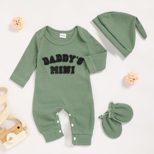 GRNSHTS Newborn Baby Boy Romper Coming Home Outfits Letter Print Bodysuit - Image 2
