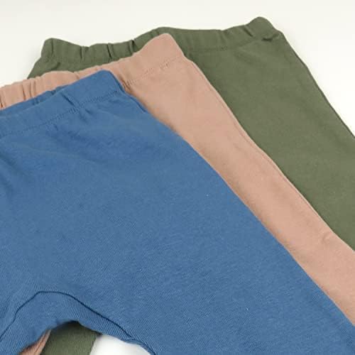 HonestBaby Unisex-Baby Multipack Harem Pants Roomy Fit Pull on Bottoms 100% - Image 3