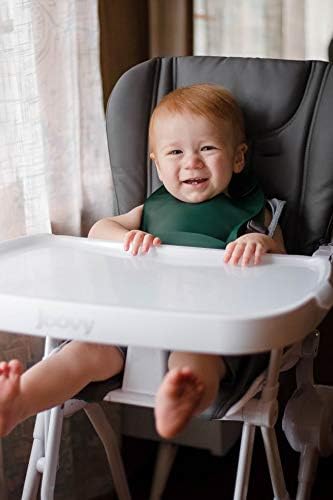 Three Little Tots Modern Silicone Baby Bib – Adjustable Fit Waterproof Catch - Image 8