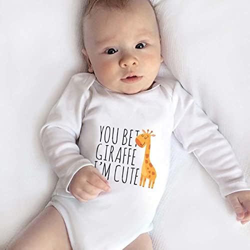 listery Funny Baby Clothes Boy Cute Giraffe Baby Funny Newborn - Image 3
