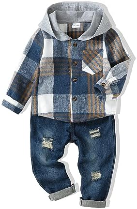 XUANHAO Baby Boy Clothes Toddler Outfits Hoodie Jeans Clothing 12 Months-5T by XUANHAO