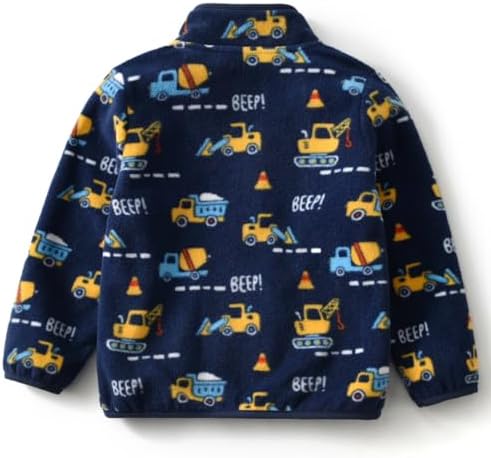 Toddler Boys Girls Fleece Jacket Lightweight Fall Spring 2-12 Years - Image 2