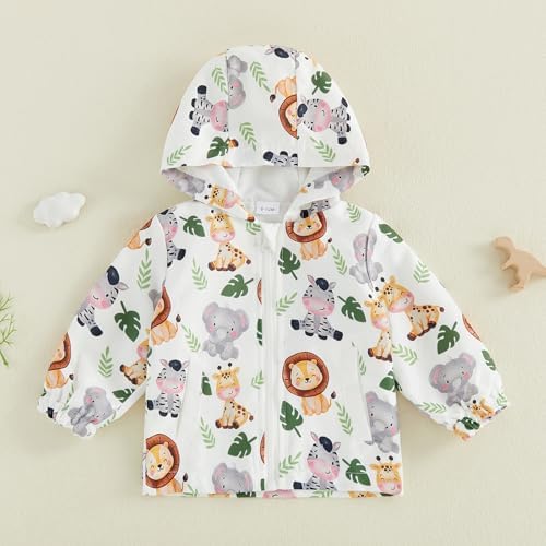Toddler Baby Girl Windbreaker Jacket Zip Up Hoodie Long Sleeve Sweatshirt - Image 5