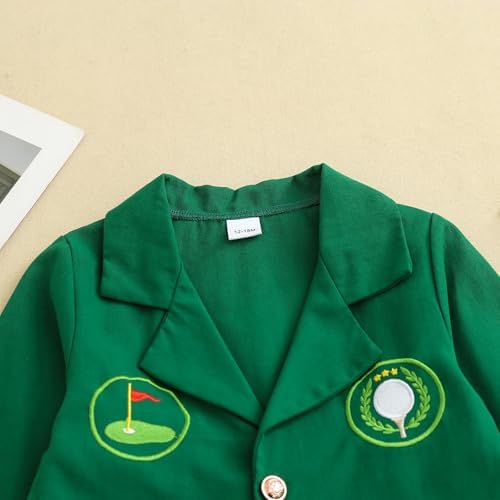 Baby Golf Jackets for Toddler Boy Girl Embroider Golfs Green Blazer - Image 5