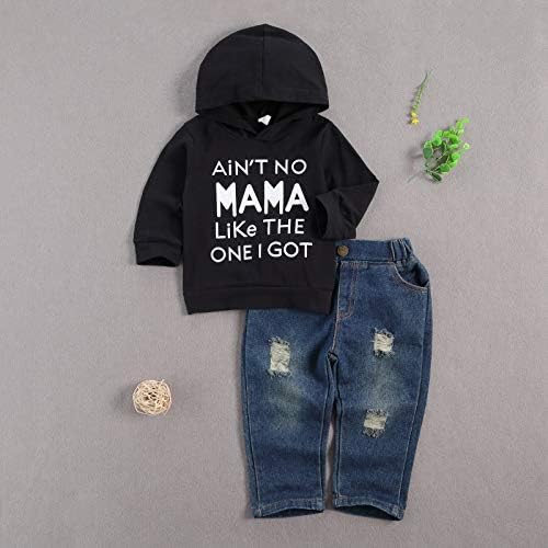 fhutpw Toddler Baby Boy Outfits Hoodie Sweatshirts & Jeans Clothes Set Fall - Image 2