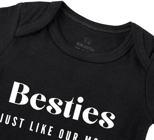 Besties Just Like Our Moms Baby Bodysuit Best Friend Baby Bodysuit Mom Besties - Image 4