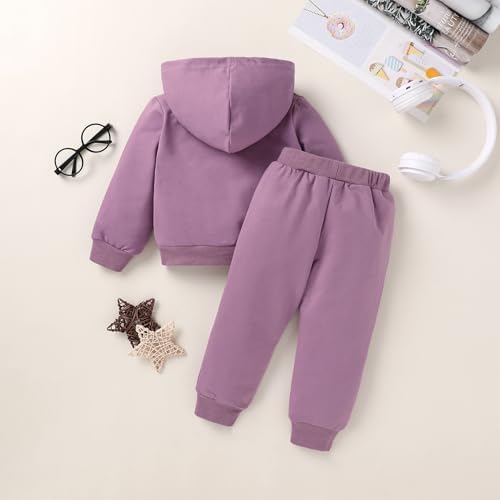 Happy Town Baby Fall Outfits for Girl Boy Long Sleeve Hoodie Top and Long - Image 3