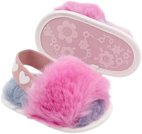 Baby Shoes Pink Leopard Baby Girl Slippers Non-Slip Soft Sole Toddler First - Image 5