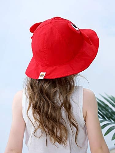 Azue Cute Baby Sun Hat, Wide-Brim Toddler Bucket Hats - Image 3