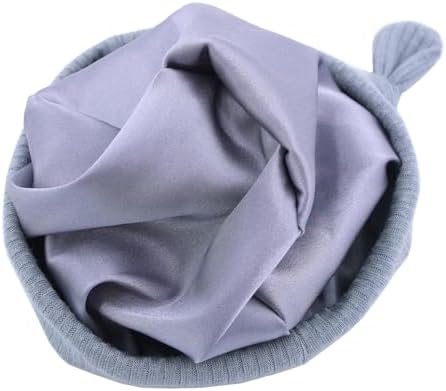 Silky Satin Lined Newborn Hat Hair Care Knot Beanie Hats - Image 4
