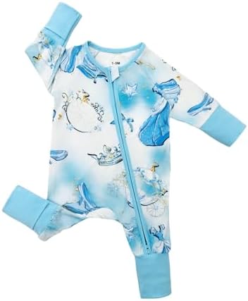 Bow Dream Bamboo Pajamas for Baby, Rayon Sleeper Romper Jumpsuit Outfit | 93% - Image 2