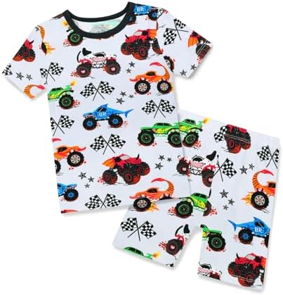 babee Reshinee Bamboo Viscose Toddler Boys Pajamas Set, Short Sleeve Kids by babeeReshinee