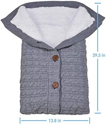 XMWEALTHY Unisex Infant Swaddle Blankets Soft Thick Fleece Knit Baby Girls Boys - Image 6