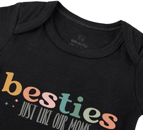 Besties Just Like Our Moms Baby Bodysuit Best Friend Baby Bodysuit Mom Besties - Image 4