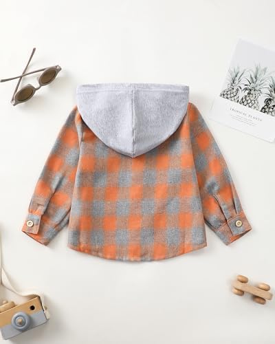Toddler Baby Boy Long Sleeve Shirt Flannel Buffalo Plaid Shirts Button Down - Image 5