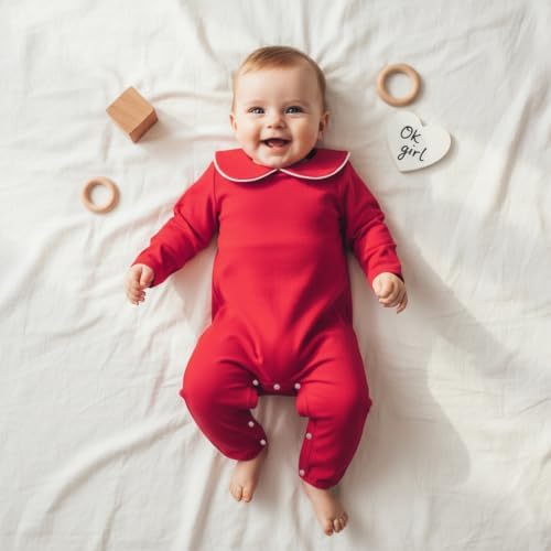 Baby Coming Home Outfit Boy Girl Plain Long Sleeve Romper Jumpsuit - Image 2