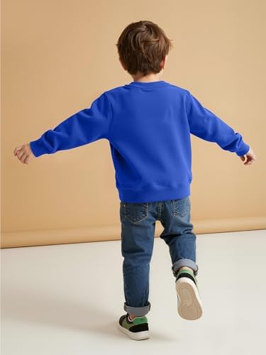 Cooraby 3 Pack Baby and Toddler Boys Crewneck Sweatshirts Kids Solid Cotton - Image 2