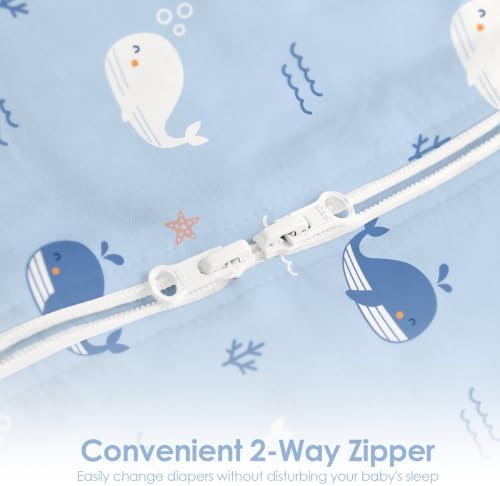 Baby Swaddle 0-2 Months, Cotton Arm-In Zipper Sleep Sack, Wearable Blankets Wrap - Image 4