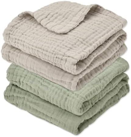 Aablexema Muslin Baby Blanket 6-Layer 43"x43" by Aablexema
