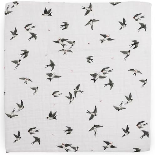Little Unicorn 100% Natural Organic Cotton Muslin Swaddle Blanket 2 Pack | - Image 5