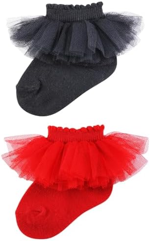 PrinceSasa Little Baby Girl Princess Lace Ruffles Socks Set - Image 2