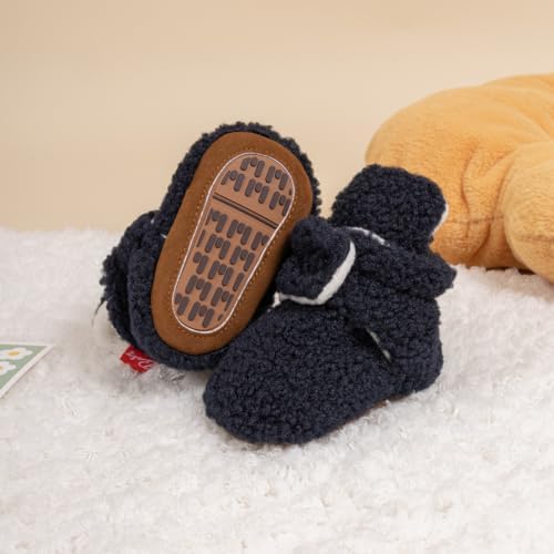 HsdsBebe Unisex Newborn Baby Cotton Booties Non-Slip Sole - Image 3